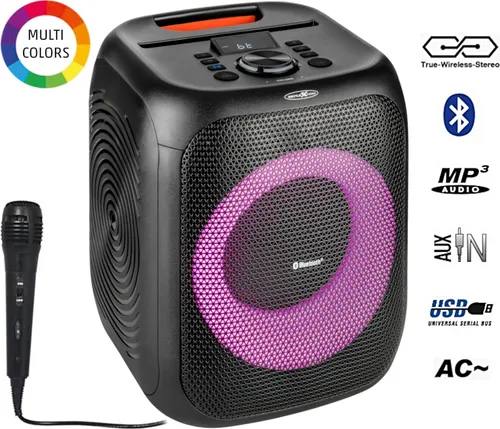 Reflexion PSX11BT - Mobiler Partylautsprecher mit Bluetooth - Klangstarker PA-Lautsprecher mit 500 Watt Leistung und integriertem Akku für bis zu 5 Stunden Wiedergabe – ideal für Outdoor-Partys und Festivals!